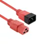 ACT maitinimo laidas C20–C21 IEC60320 raudonas 1,5 m, 250 V 16 A