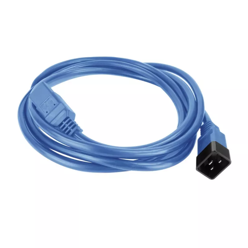 Maitinimo laidas ACT C20–C21 IEC60320 mėlynas 3 m, 250V 16A