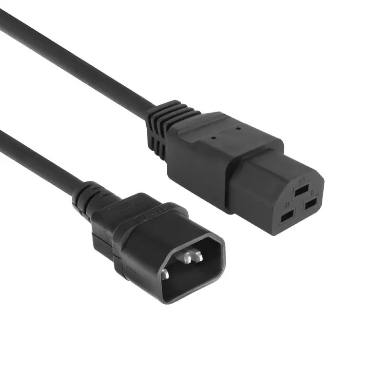 Maitinimo laidas ACT C14–C21 IEC60320 juodas 1,5 m, 250 V 10 A