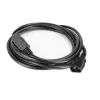 Maitinimo laidas ACT C14–C21 IEC60320 juodas 1,5 m, 250 V 10 A