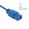 Maitinimo laidas ACT C14 į C21 IEC60320 mėlynas 2 m, 250 V 10 A