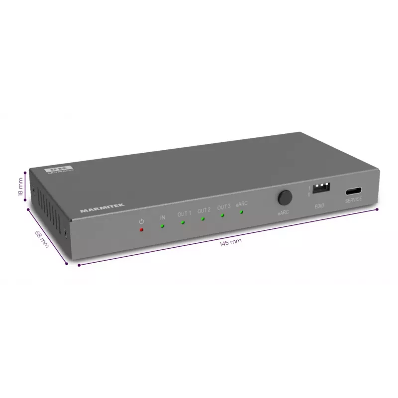 Marmitek 25008496 – HDMI garso išgaviklis su 8K palaikymu