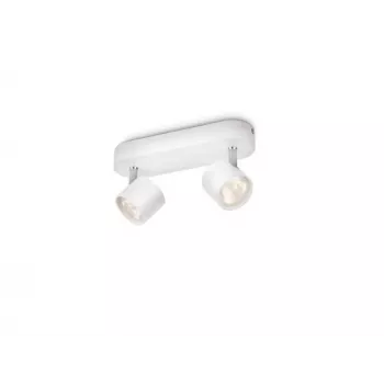 Philips Dimmable LED Star lubinis/sieninis prožektorius 2x 11,5 W, šilta balta, 2700 K, 10000 lm, IP20