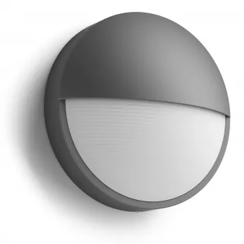 Philips myGarden Capricorn lauko sieninis šviestuvas 5.5W LED antracitas, aliumininis korpusas, fiksuota lemputė, 214×78×214 mm