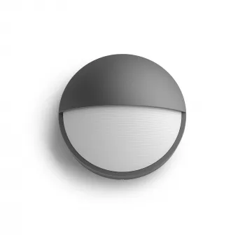 Philips myGarden Capricorn lauko sieninis šviestuvas 5.5W LED antracitas, aliumininis korpusas, fiksuota lemputė, 214×78×214 mm