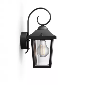Philips myGarden Buzzard lauko sieninis šviestuvas 60W E27 juodas aliuminis (be lemputės)