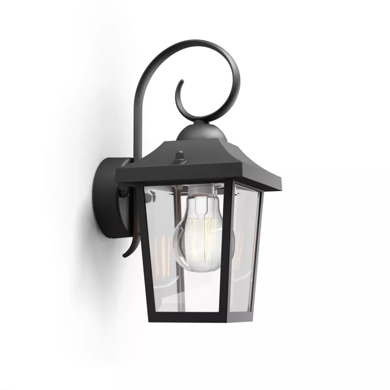Philips myGarden Buzzard lauko sieninis šviestuvas 60W E27 juodas aliuminis (be lemputės)