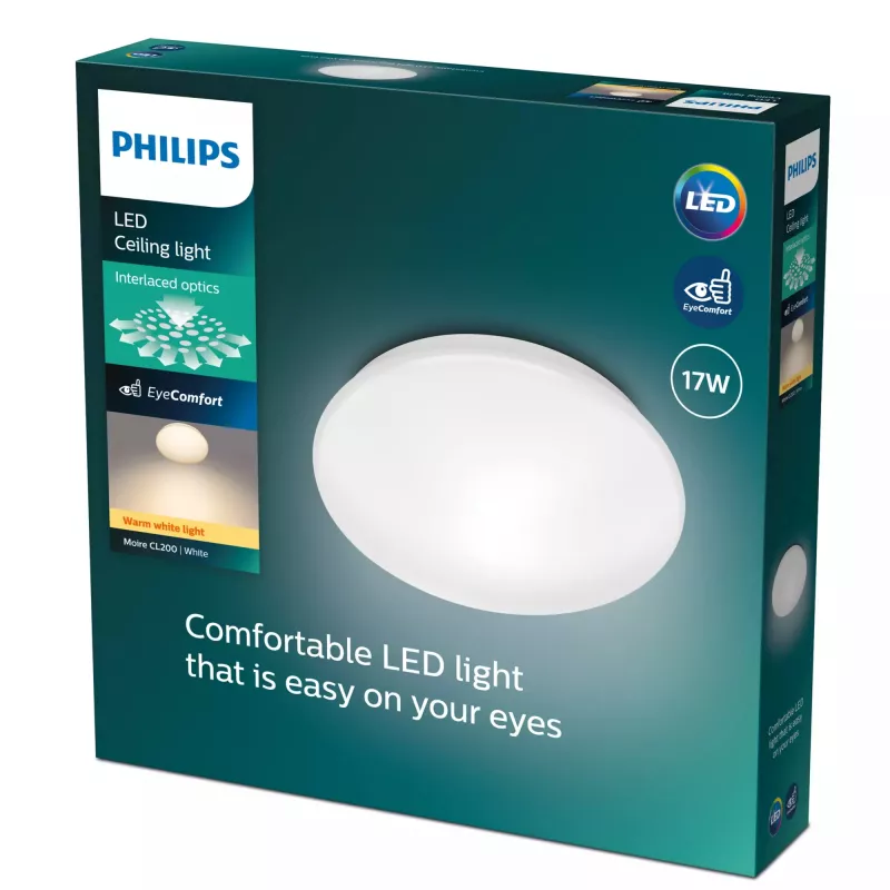 Philips Functional LED lubinis šviestuvas, 17 W, 2700 K, 1700 lm, baltas