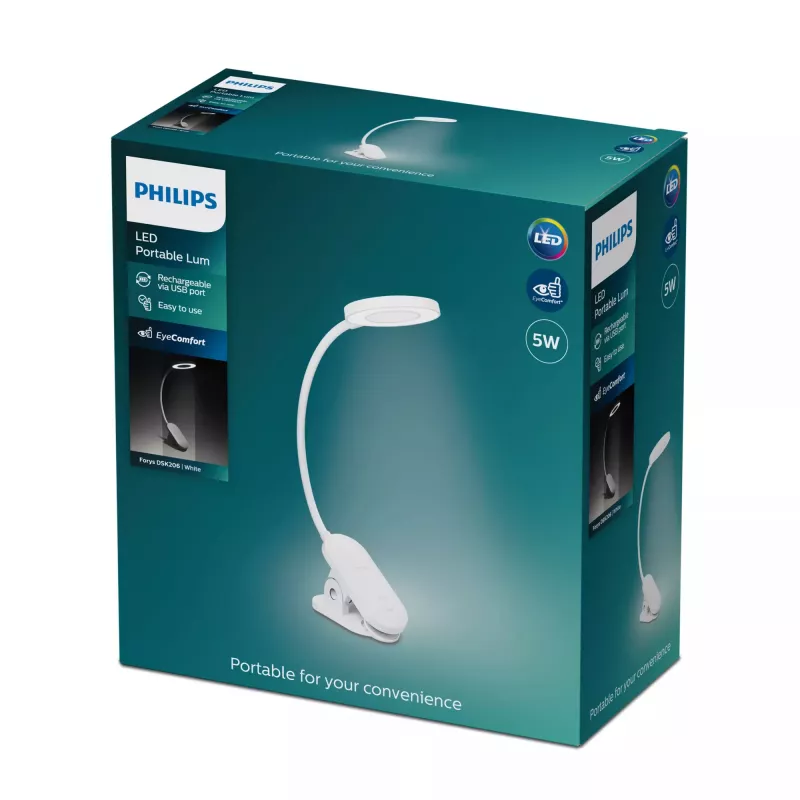 Philips Functional Forys Clip stalinė lempa balta
