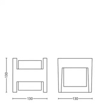 Signify Philips Arbour sieninis lauko šviestuvas 3,8W LED antracitas