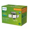 Saugos apšvietimas Philips Securit 8.7W LED saulės 5000K, 4V baterija, juodas plastikinis korpusas