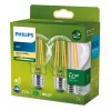 Philips Filament Lemputė Skaidri 60W A60 E27 x2, 4 W, 60 W, E27, 840 lm, 50000 h, Šilta balta