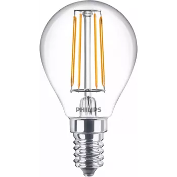 Philips Filament Candle Clear 40W P45 E14 x6, 4,3 W, 40 W, E14, 470 lm, 15000 h