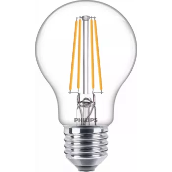 Philips Filament Lemputė Skaidri 60 W A60 E27 x3, 7 W, 60 W, E27, 806 lm, 15000 h, Šilta balta