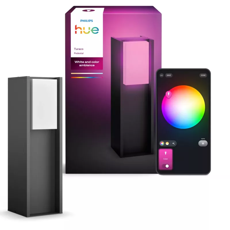 Philips Hue White and colour ambience Turaco lauko stulpinis šviestuvas
