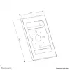 Neomounts WL15-601BL1 užrakinamas planšetinio kompiuterio dėklas 10,9–11 colių (25,4–27,9 cm) – juodas, universalus