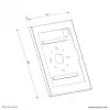 Neomounts WL15-602BL1 – užrakinamas universalus dėklas planšetei nuo 12,4 iki 13 colių (31,5–33 cm), juodas
