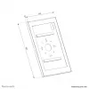 Neomounts WL15-603BL1 — užrakinamas universalus dėklas planšetei iki 14,6 colio (37,1 cm), juodas