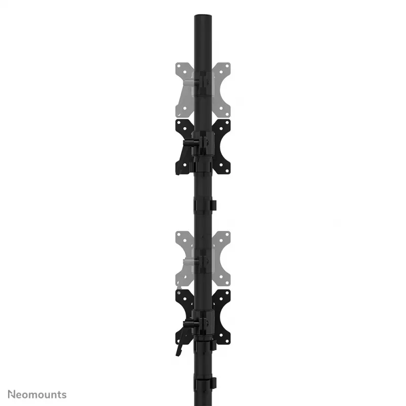 Neomounts dviejų monitorių stovas DS45-600BL2V 2 ekranams 10–32 colių, VESA 75x75–100x100, maks. apkrova 9 kg, laisvai pastatomas, juodas