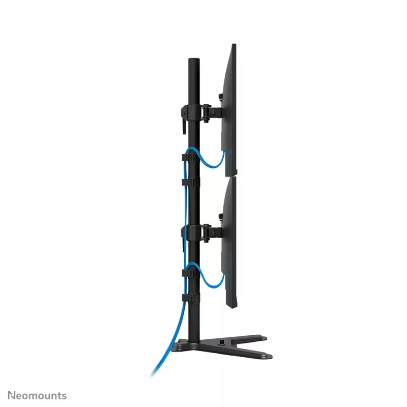 Neomounts dviejų monitorių stovas DS45-600BL2V 2 ekranams 10–32 colių, VESA 75x75–100x100, maks. apkrova 9 kg, laisvai pastatomas, juodas