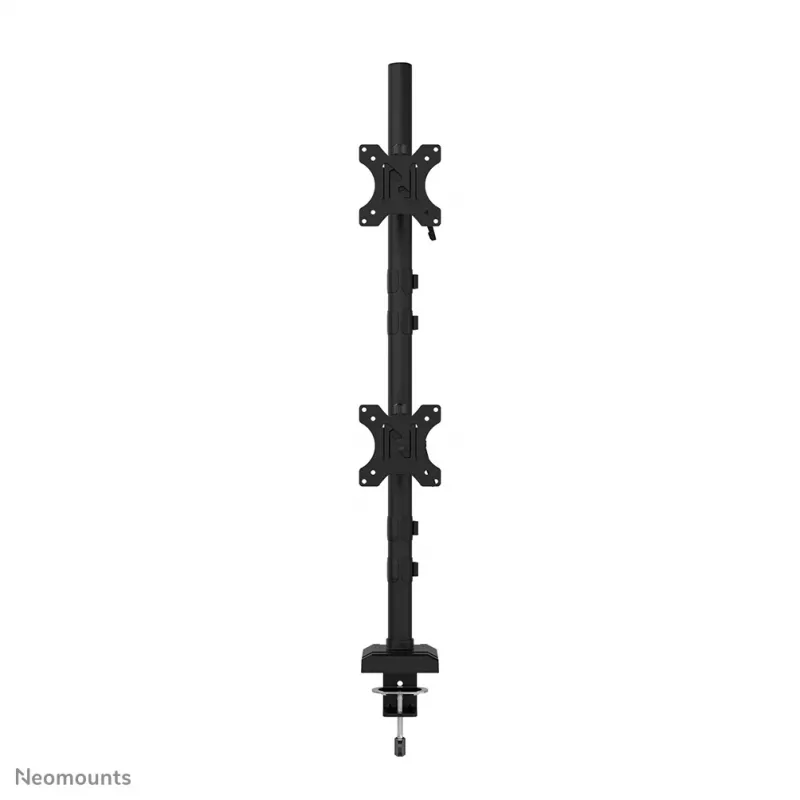 Neomounts DS60-600BL2V Dviguba monitoriaus rankena 10-32 colių, Spaustuvas/Anga, 9 kg, 25,4 cm (10 col.), 81,3 cm (32 col.), 100 x 100 mm, Juoda