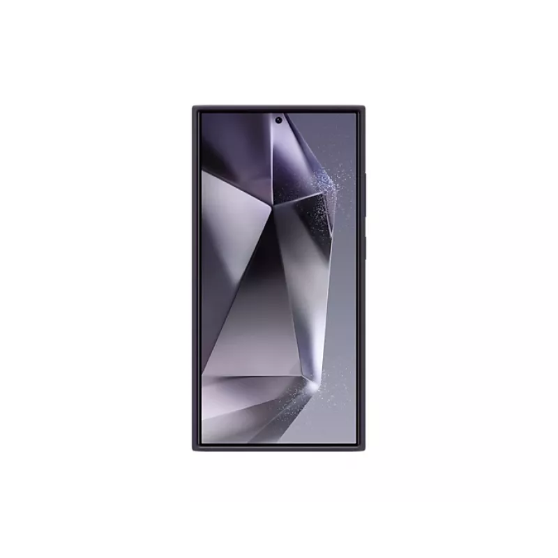 Dėklas Samsung Galaxy S24 Ultra Silikoninis Tamsiai Violetinis