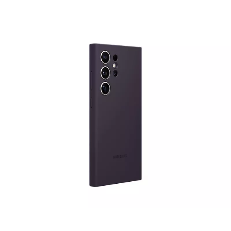Dėklas Samsung Galaxy S24 Ultra Silikoninis Tamsiai Violetinis