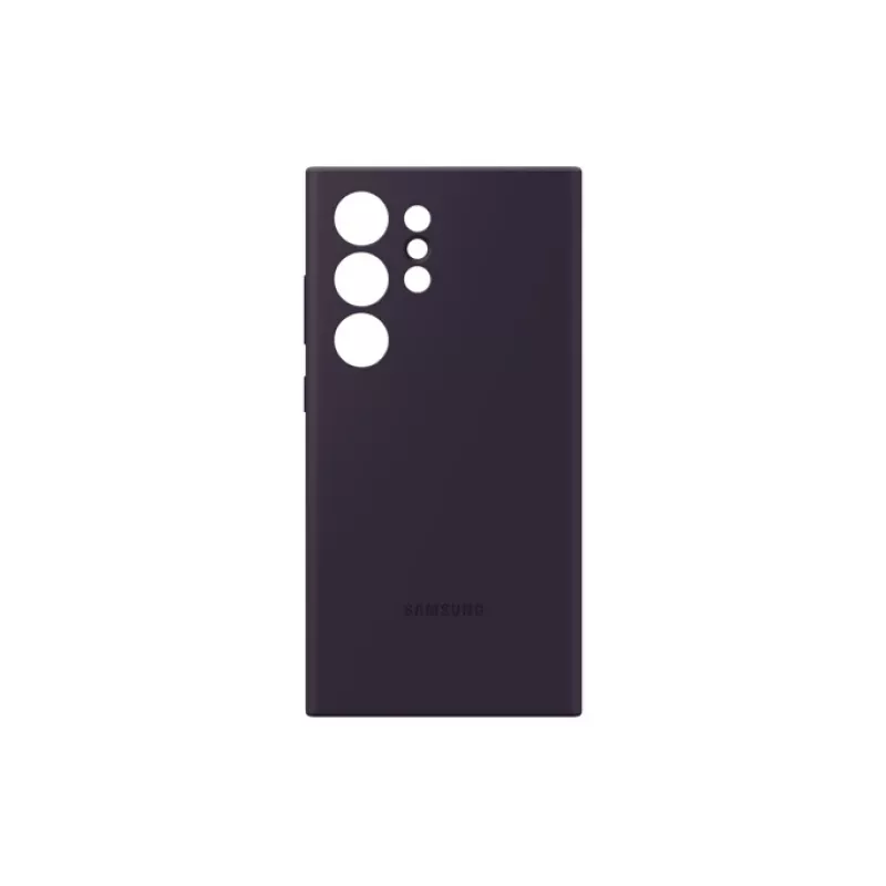 Dėklas Samsung Galaxy S24 Ultra Silikoninis Tamsiai Violetinis