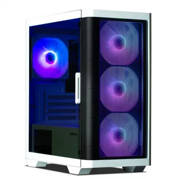 Korpusas Zalman M4 WHITE Mini Tower juodas, baltas