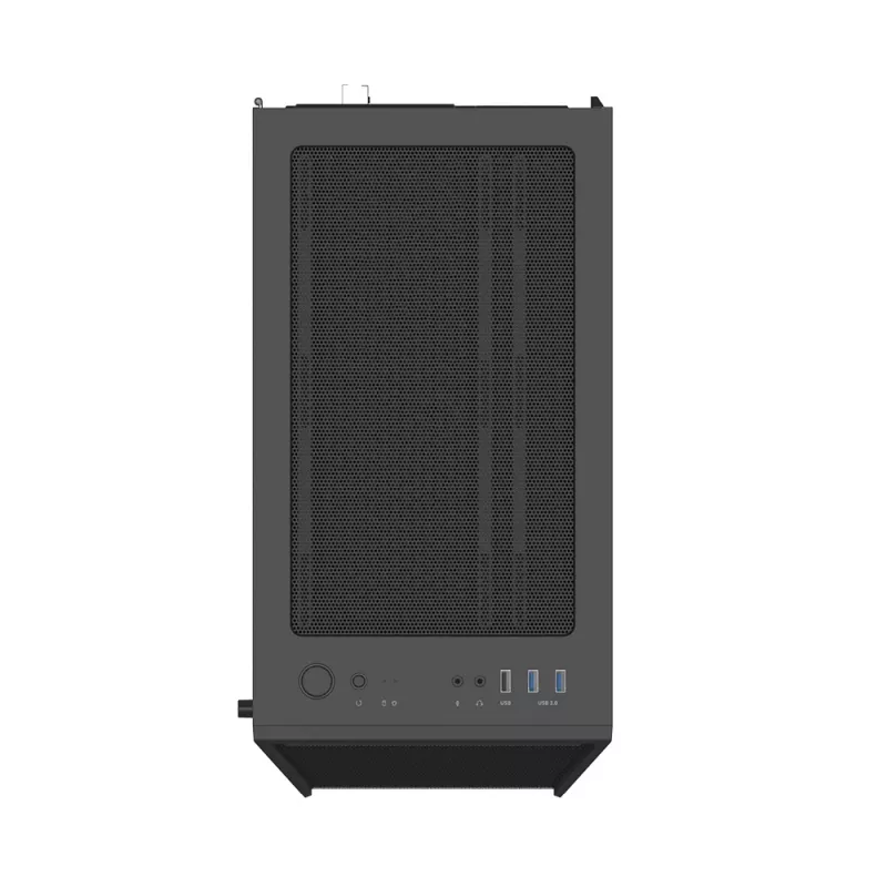 Zalman I3 Neo ATX vidurinis bokštas kompiuterio korpusas su tinkliniu priekiu ir 3 iš anksto sumontuotais ventiliatoriais, juodas