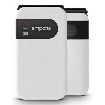 Emporia SIMPLICITYglam.4G 7,11 cm (2,8 colio) 106 g Baltas senjorų telefonas