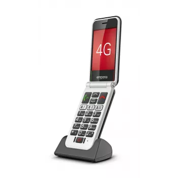 Emporia SIMPLICITYglam.4G 7,11 cm (2,8 colio) 106 g Juodas senjorų telefonas