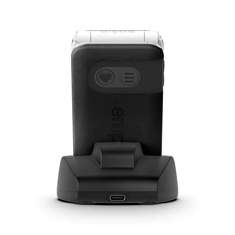 Emporia SIMPLICITYglam.4G 7,11 cm (2,8 colio) 106 g Juodas senjorų telefonas
