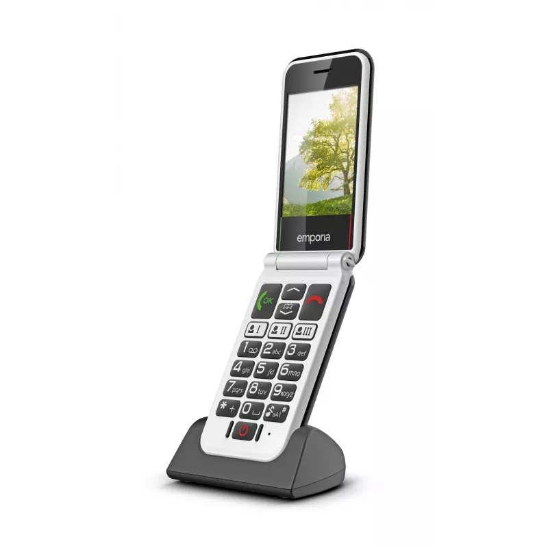 Emporia SIMPLICITYglam.4G 7,11 cm (2,8 colio) 106 g Juodas senjorų telefonas