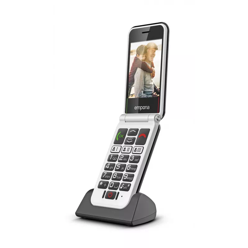 Emporia SIMPLICITYglam.4G 7,11 cm (2,8 colio) 106 g Juodas senjorų telefonas