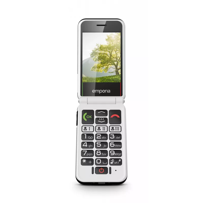 Emporia SIMPLICITYglam.4G 7,11 cm (2,8 colio) 106 g Juodas senjorų telefonas