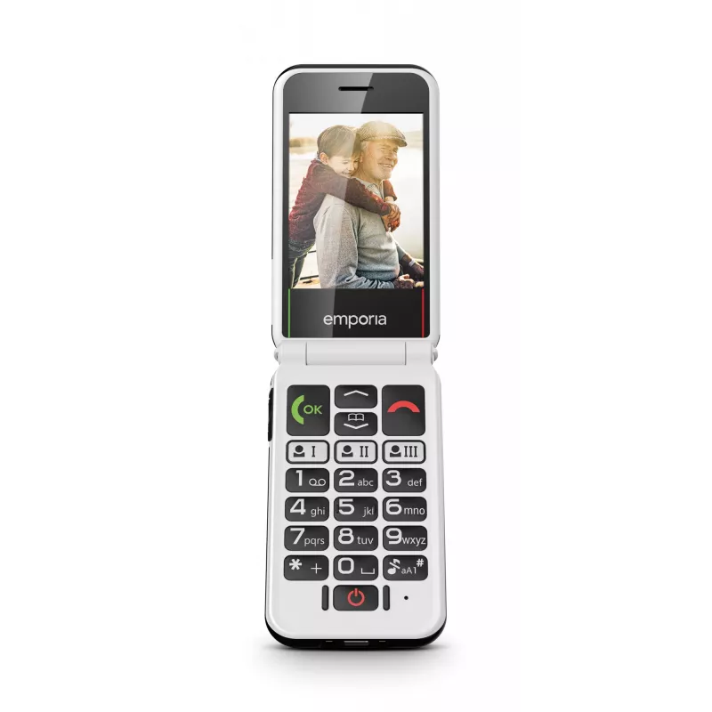 Emporia SIMPLICITYglam.4G 7,11 cm (2,8 colio) 106 g Juodas senjorų telefonas