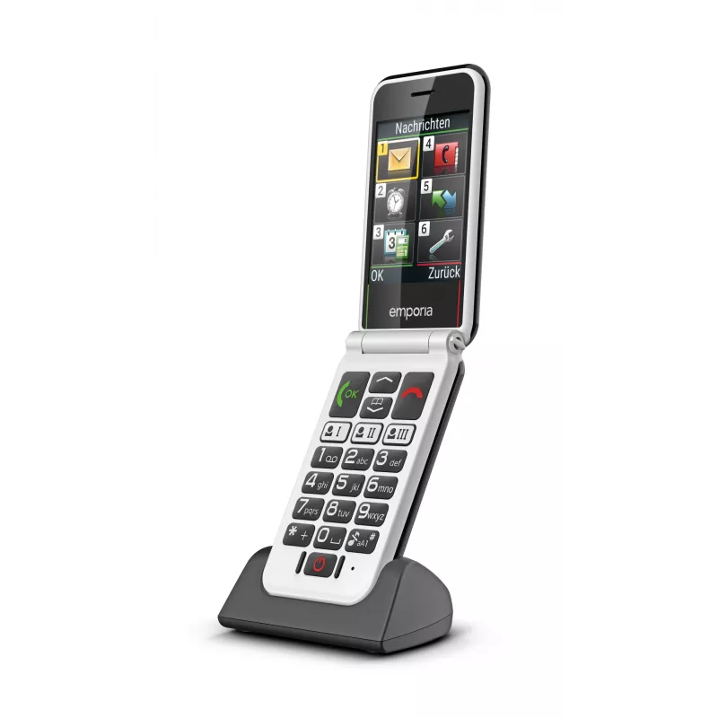 Emporia SIMPLICITYglam.4G 7,11 cm (2,8 colio) 106 g Juodas senjorų telefonas