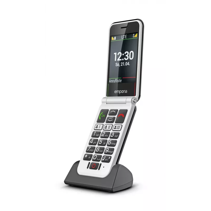 Emporia SIMPLICITYglam.4G 7,11 cm (2,8 colio) 106 g Juodas senjorų telefonas