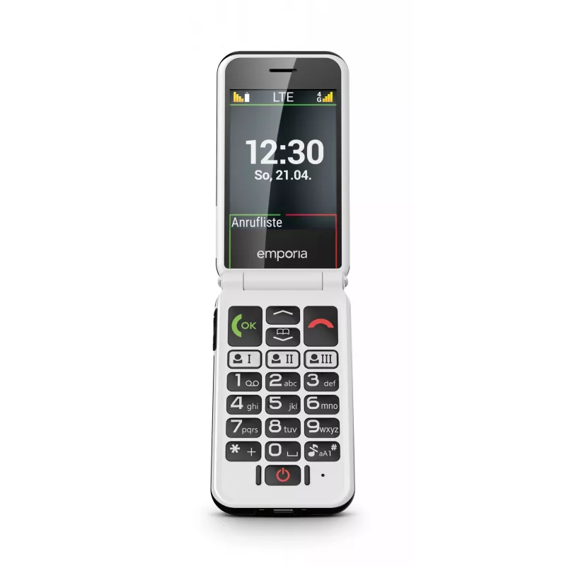 Emporia SIMPLICITYglam.4G 7,11 cm (2,8 colio) 106 g Juodas senjorų telefonas