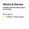 HP 963XL geltona didelės talpos originali rašalo kasetė