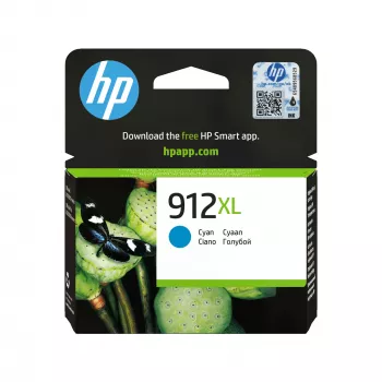 HP 912XL didelės talpos mėlyna originali rašalo kasetė, mėlyna, 1 vnt., 700 puslapių