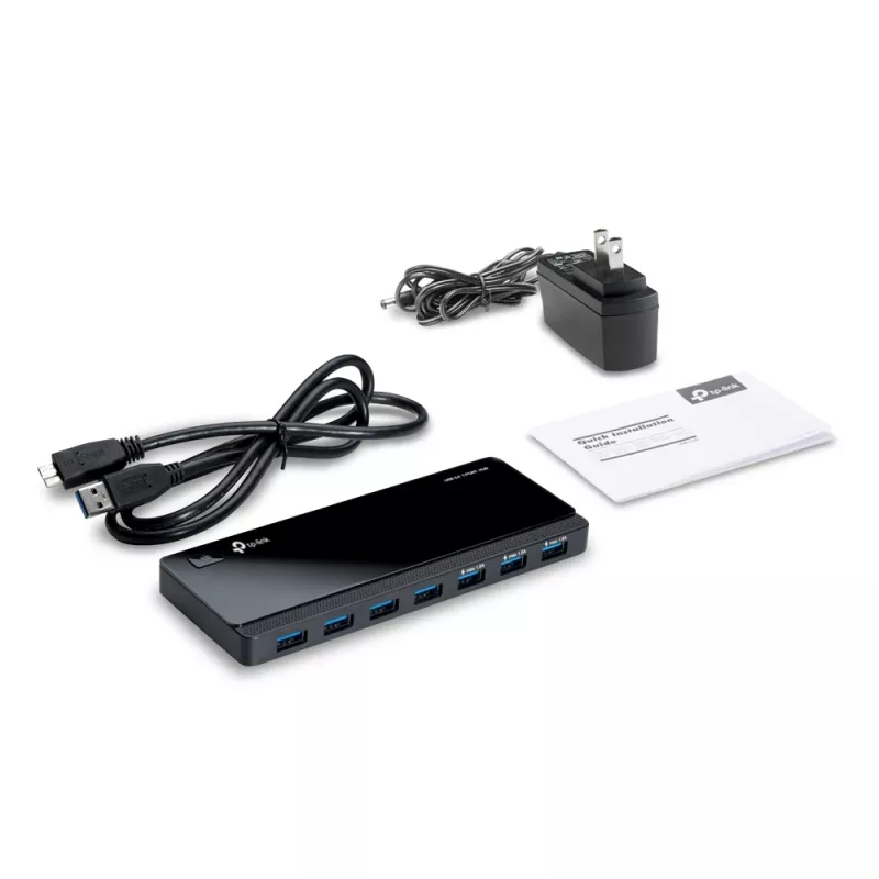 TP-Link UH700 USB 3.2 Gen 1 centras su 7 prievadais, juodas