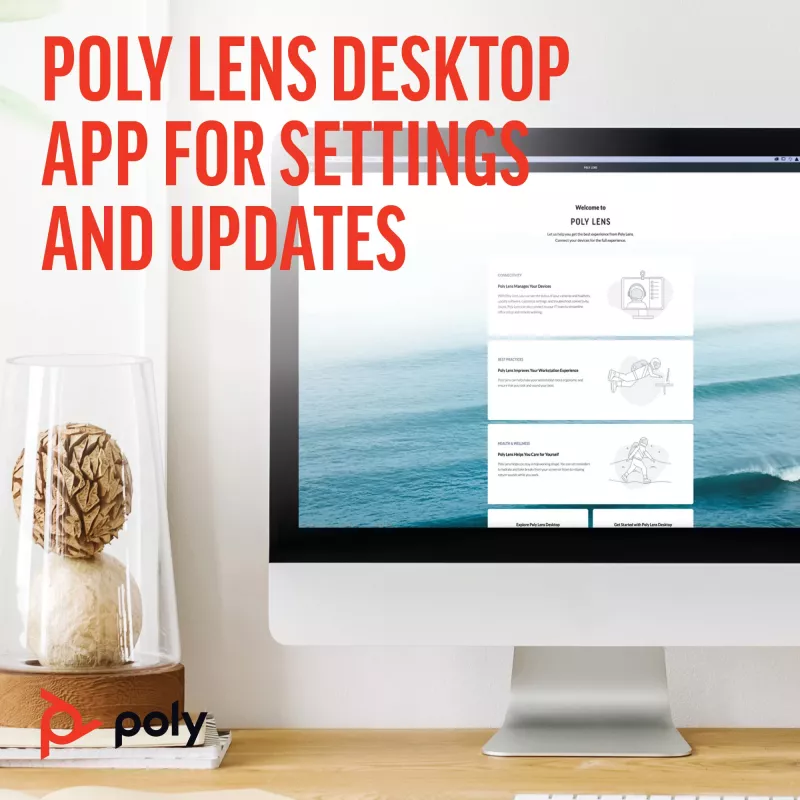 HP Poly Sync 40+ Microsoft Teams sertifikuotas garsiakalbis su USB-A, USB-C ir BT700 USB-A adapteriu