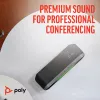 HP Poly Sync 40+ Microsoft Teams sertifikuotas garsiakalbis su USB-A, USB-C ir BT700 USB-A adapteriu