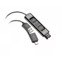 HP Poly DA85-M USB į QD juodas adapteris TAA