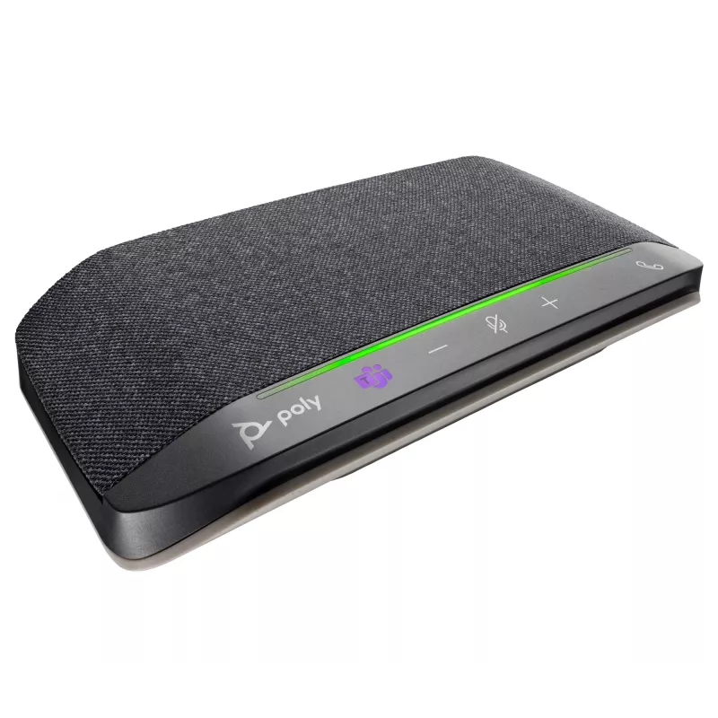HP Poly Sync 10 garsiakalbis su mikrofonu, sertifikuotas Microsoft Teams, sidabrinis