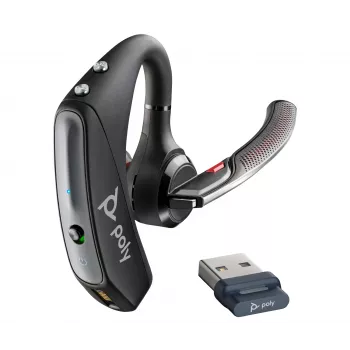 HP Poly Voyager 5200 USB-A Bluetooth ausinės su BT700 imtuvu