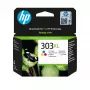 HP 303XL didelės talpos trispalvė originali rašalo kasetė, žydra, purpurinė, geltona, 1 vnt., 415 puslapių