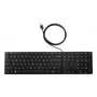 HP Wired Desktop 320K klaviatūra, pilno dydžio, USB, juoda, 1,8 m laidas